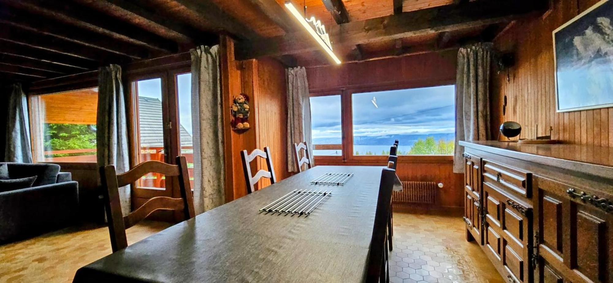 Chalet Les Alpages Vue Panoramique Sur Le Lac Leman Thollon-les-Memises Exterior foto